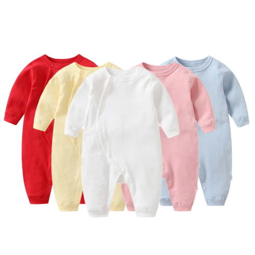 Esaierr Newborn Baby Cotton Coveralls Sleep and Play Onesies Boys Girls Long-Sleeve Bodysuits Spring Autumn Jumpsuit Pajamas for 0-24 Months