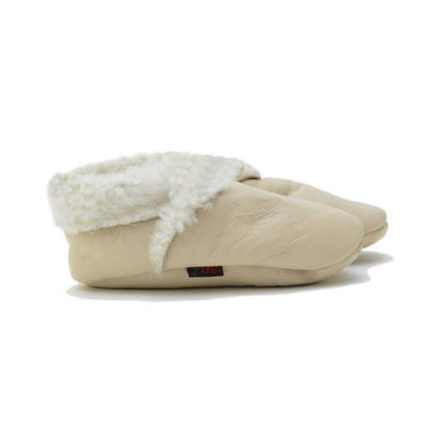 Kina Booties Lamb Booties Cream – Panda and Cub