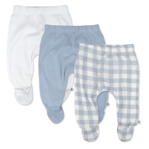 3-Pack Organic Cotton Footed Pants | Honest Baby Clothing | 0-3M