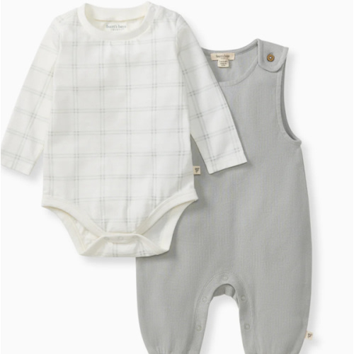 Plaid Jumpsuit & Bodysuit Set – Burt's Bees Baby