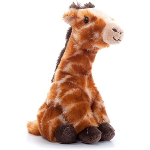 The Petting Zoo Giraffe Stuffed Animal Plushie, Gifts for Kids, Wild Onez Babiez Zoo Animals, Giraffe Plush Toy 6 inches