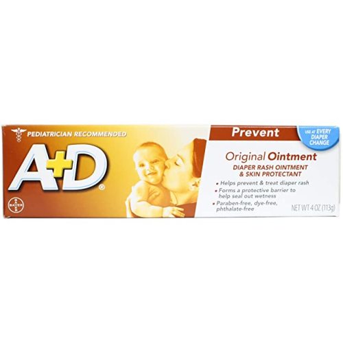 A+D Diaper Rash Ointment & Skin Protectant, Original 4 oz ( Pack of 3)