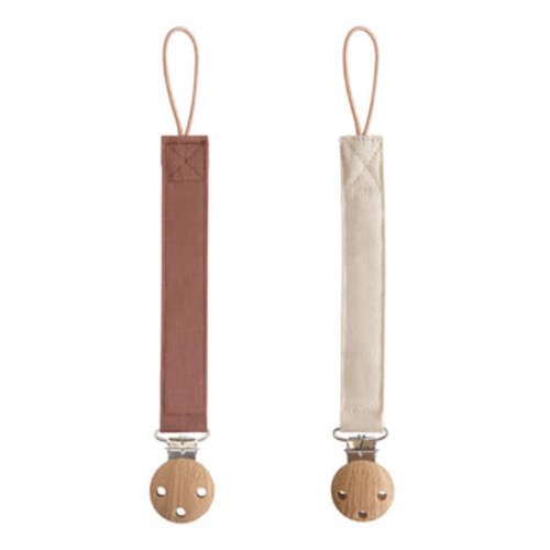 Linen Pacifier Clip 2-Pack – Mushie