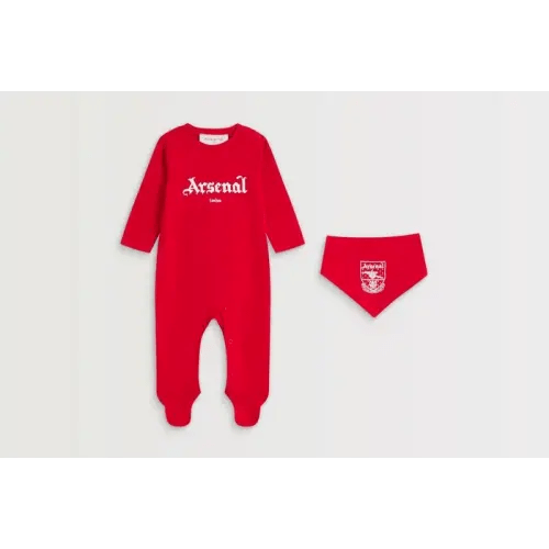 Arsenal Baby Red Concordia 2pc Sleepsuit Set | Official Online Store