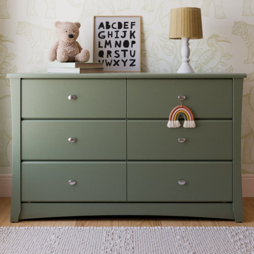 Crescent 6 Drawer Double Dresser