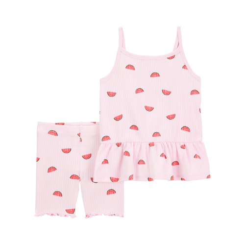 Carter's® | Two Piece Watermelon Tank & Bike Short Set