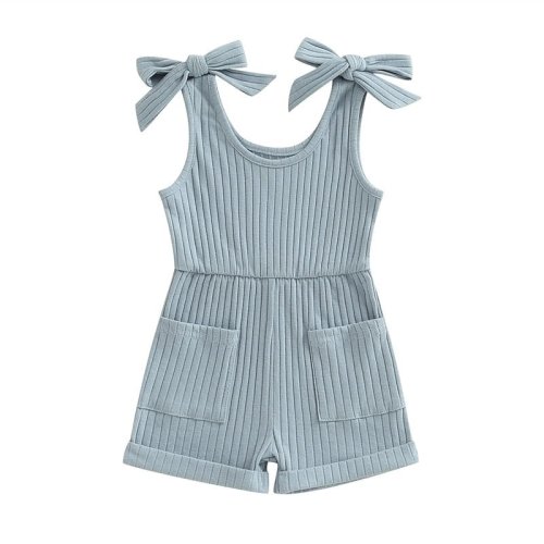 Ribbed Romper with Pockets – The Ollie Bee