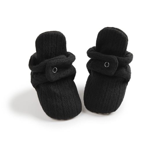 Sawimlgy Newborn Infant Baby Girl Boy Cotton Booties Stay On Sock Slippers Soft Bedroom Shoes Non-Skid Ankle Boots With Grippers Toddler Crib Warm Shoe First Walker Birthday Shower