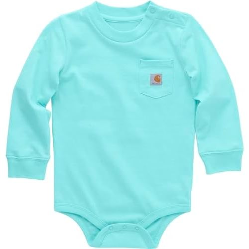 Carhartt Unisex Baby Long-Sleeve Pocket Bodysuit