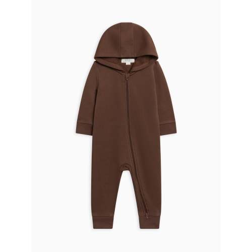 Greer Fleece Hooded Zipper Romper