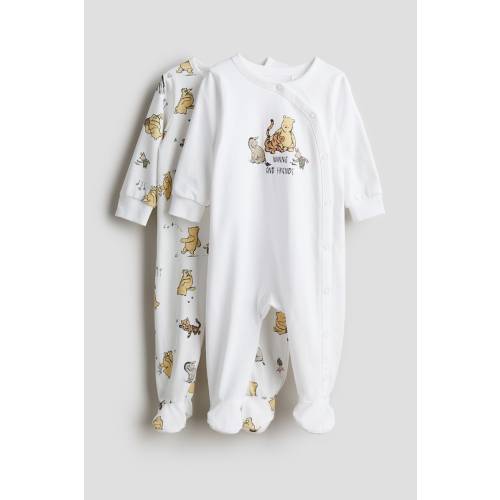 2-pack Pajama Jumpsuits with Covered Feet
