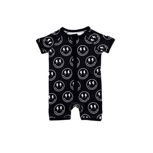 Bamboo Shorty Romper | Electric Smiley