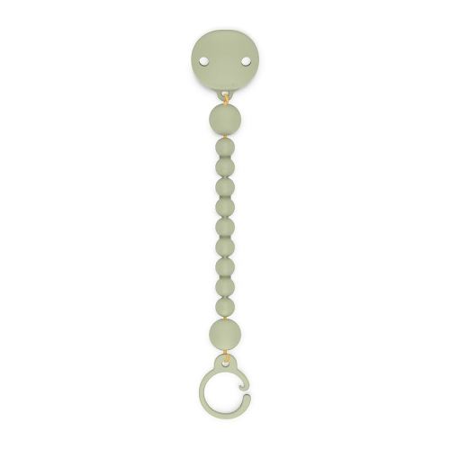 Suavinex Color Essence Silicone Baby Pacifier Clip, Single Piece 100% Soft Silicone Chain, Baby Accessories, Baby Essentials, Designed in Spain (Jungle Green)
