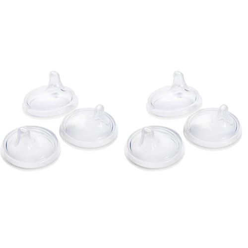 Boon NURSH Silicone Sippy Cup Lid, 6 Months and up (Pack of 6)