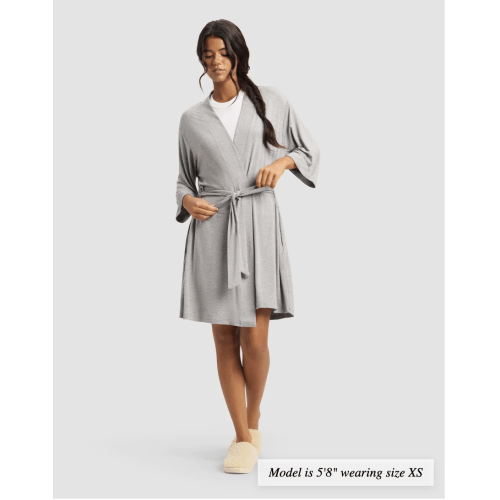 Women's Bamboo Stretch-Knit Kimono Robe