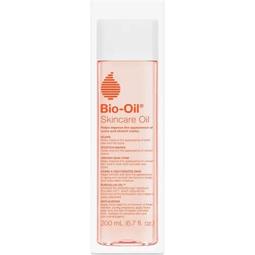 Bio-Oil Skincare Body Oil Serum, Face and Body Moisturizer with Vitamin E & A, for Scars, Stretch Marks, Sensitive Skin, All Skin Types, Dermatologist Recommended, Non-Comedogenic, 6.7 Oz