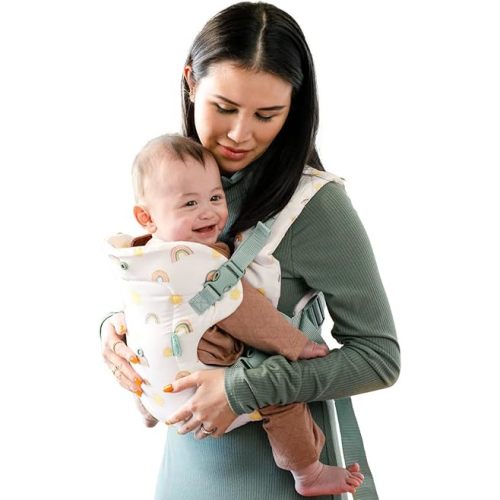 Infantino Flip Advanced 4-in-1 Carrier - Ergonomic, Convertible, face-in and face-Out Front and Back Carry for Newborns and Older Babies 8-32 lbs, Rainbow