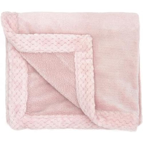 aden + anais Plush Blanket - Soft Minky Baby Blanket for Infants, Toddlers, Kids, for Crib, Stroller, Travel, Blush Pink