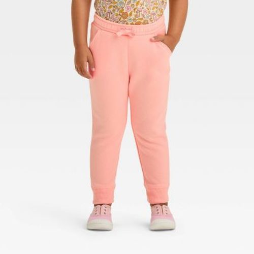 Toddler Girls' Fleece Jogger Pants - Cat & Jack™ Oatmeal 18m