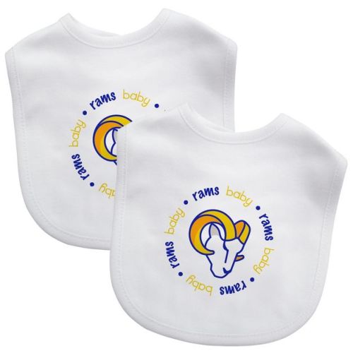 BabyFanatic Officially Licensed Unisex Baby Bibs 2 Pack - NFL Los Angeles Rams