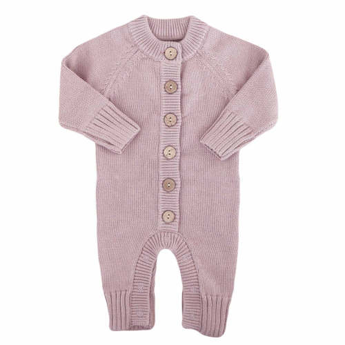 Knit Sweater Button Romper