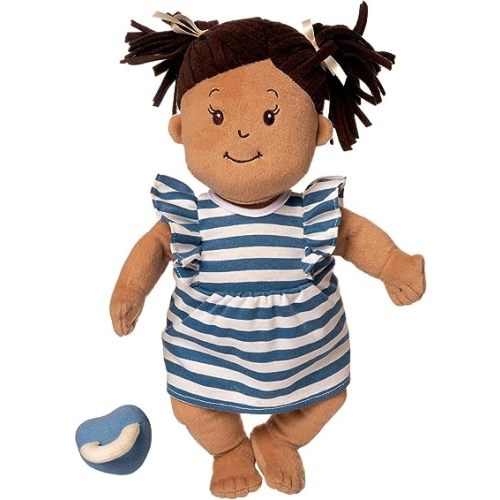Manhattan Toy Baby Stella Beige with Brown Hair 15" Soft First Baby Doll