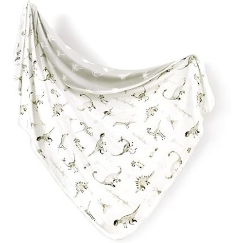 GRSSDER Baby Blankets Super Soft Stretchy Jersey Knit Swaddle Blanket for Baby Girls and Boys, Double Layer Reversible Receiving Blankets 34 x 44, Extra Large for Swaddling