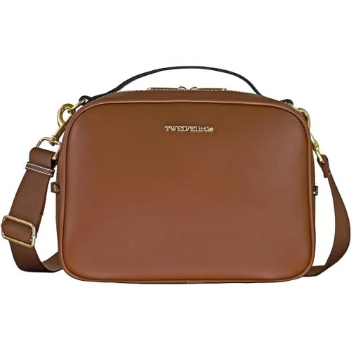TWELVElittle Luxe Diaper Clutch - Crossbody Diaper Bag with Portable Changing Pad, Zip Out Pouch and Wipes Case