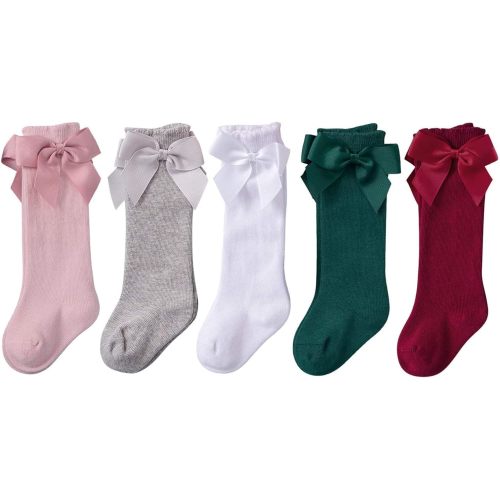 American Trends Baby Knee High Socks Girls Tube Long Socks Boys Newborn Infants Toddlers Ruffled Socks