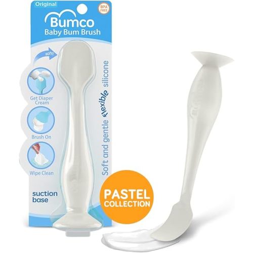 Diaper Cream Spatula - BPA-Free Diaper Bag Essentials, Soft Butt Spatula Baby, Mom-Invented Butt Paste Spatula, Bumco Diaper Cream Spatula, Flexible Diaper Cream Applicator, Bumco Baby Bum Brush