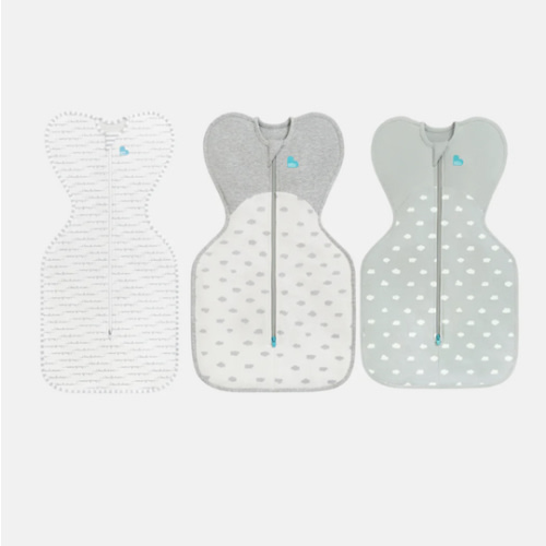 Swaddle Up Starter Bundle | 1.0 | 1.5 TOG | White Dreamer | Olive Mini Cloud | White Mini Cloud