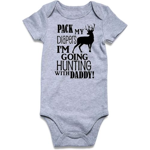 UNIFACO Unisex Baby Funny Saying Outfit Short and Long Sleeve Bodysuits Romper 0-18M