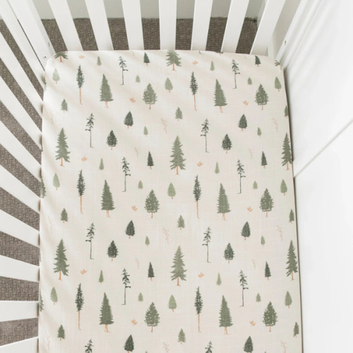 Saranoni Pine Print Crib Sheets