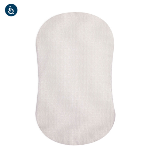 HALO - BassiNest Fitted Sheet 100% Cotton | Herringbone - cream ,