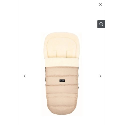 Beige Arctic Organic Wool Adjustable Footmuff | Cover Baby LLC