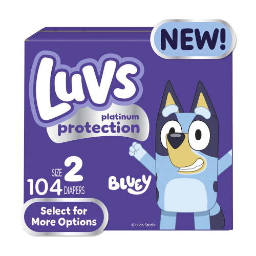 Luvs Platinum Protection Baby Diapers Size 2, 104 Count (Select for More Options)