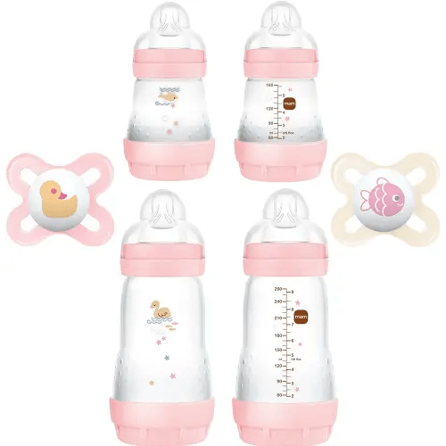 Newborn Essentials "Feed & Soothe" Set (6-Piece), Girl, Light Orange