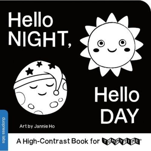 Hello Night, Hello Day - (high-contrast Books) By Duopress Labs (board Book)