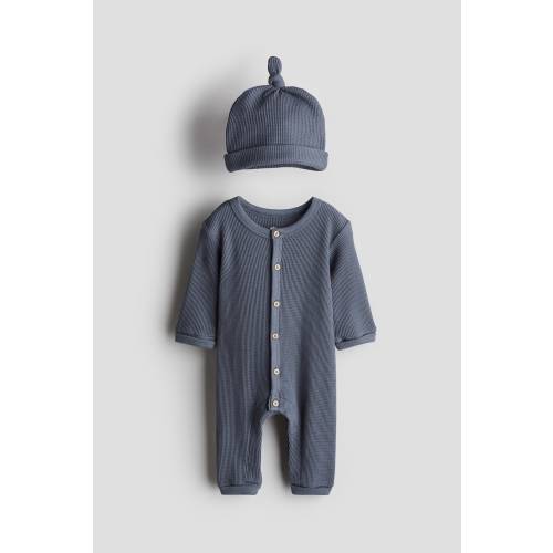 2-piece Waffled Cotton Set