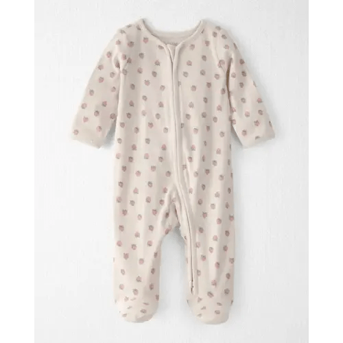 Baby Girl Organic Cotton Sleep & Play Pajama in Strawberry - Little Planet | Carter's
