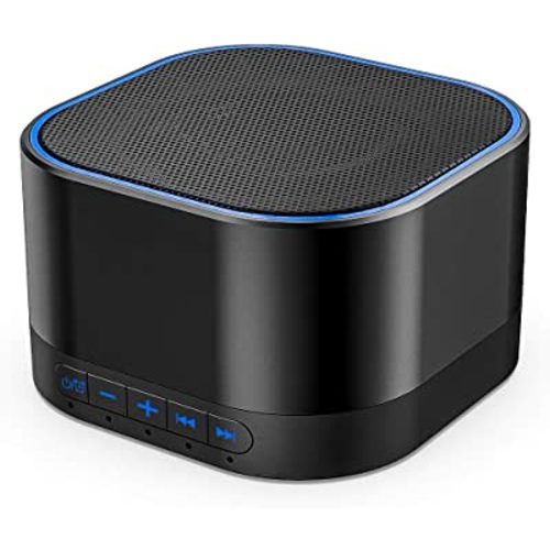 Magicteam Sound Machine White Noise Machine with 20 Non Looping Natural Soothing Sounds Memory Function 32 Levels of Volume Powered by AC or USB and Sleep Sound Timer Therapy for Baby Kids Adults