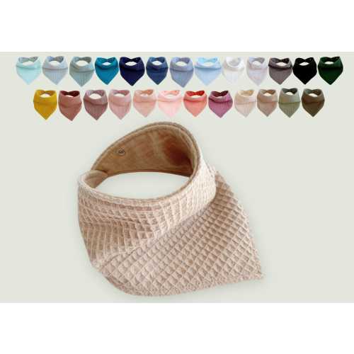 Adjustable & Waterproof Baby Bibs – 25 Colors | Burp Cloths, Cotton Gauze Bibs, Baby Gift Set, Unique Baby Gift, Toddler Bibs