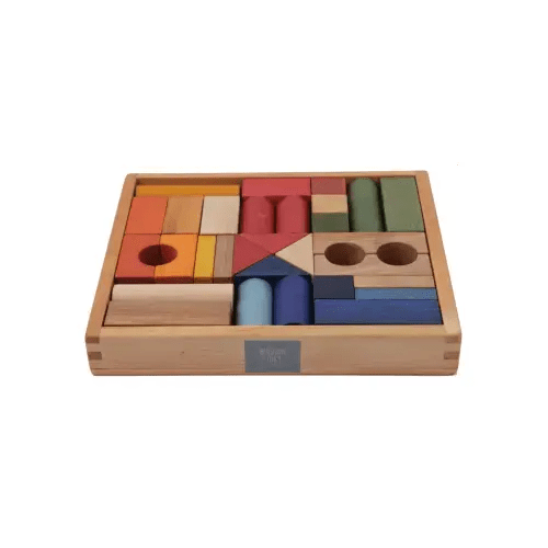Colored Organics Wooden Blocks - Rainbow