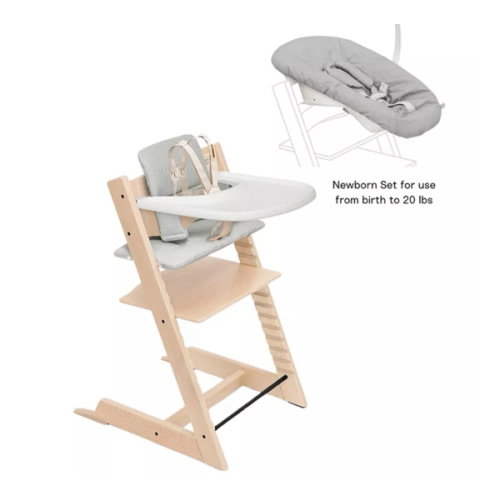 Tripp Trapp® High Chair², Cushion, Tray & Newborn Bundle