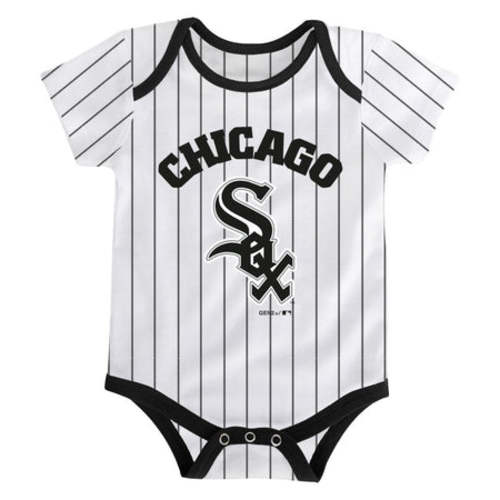 Chicago White Sox Pinstripe Current Logo "Chicago" Creeper Onesie