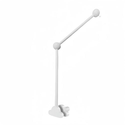 360° Rotating Baby Crib Mobile Arm,27.2 Inches Wooden Baby Mobile Hanger for Crib,Adjustable Mobile Arm for Crib Cot Bed Bassinet Wind Chimes Bed Bell Nursery Cloud Design (White)