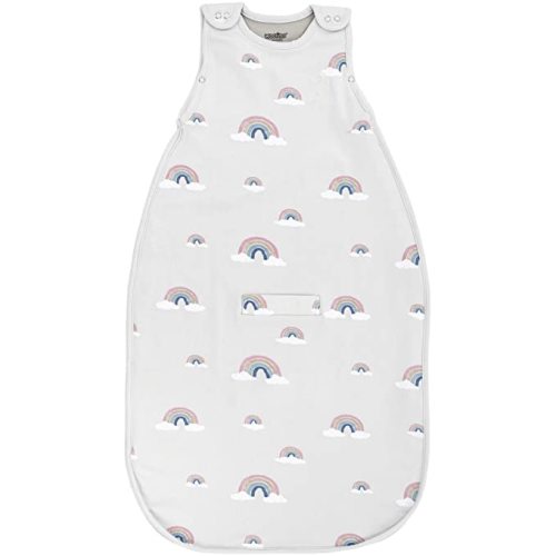 Woolino Merino Wool Ultimate Baby Sleep Sack - 4 Season Baby Wearable Blanket - Two-Way Zipper Adjustable Sleeping Bag for Babies and Toddlers - Universal Size (2-24 Months) - Rainbow