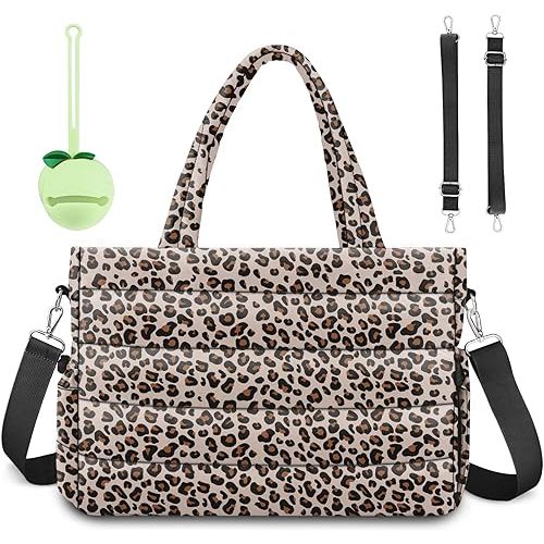 Diaper Bag Tote, Baby Diaper Tote Bags Crossbody Hospital Bag Travel Large Mommy Bag, with Silicone Pacifier Case
