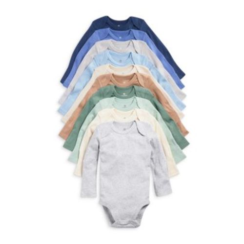 Boys' 10 Pack Long Sleeve Bodysuits - Baby