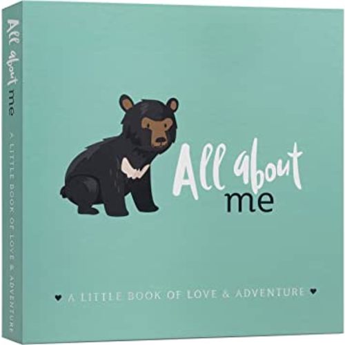 Memory Book - Milestone Keepsake Baby Photo Album - First 5 Years Scrapbook Journal for Baby Boy or Girl - Pregnancy Gift for Baby Shower, Newborn Gender Neutral Record Book - Woodland
